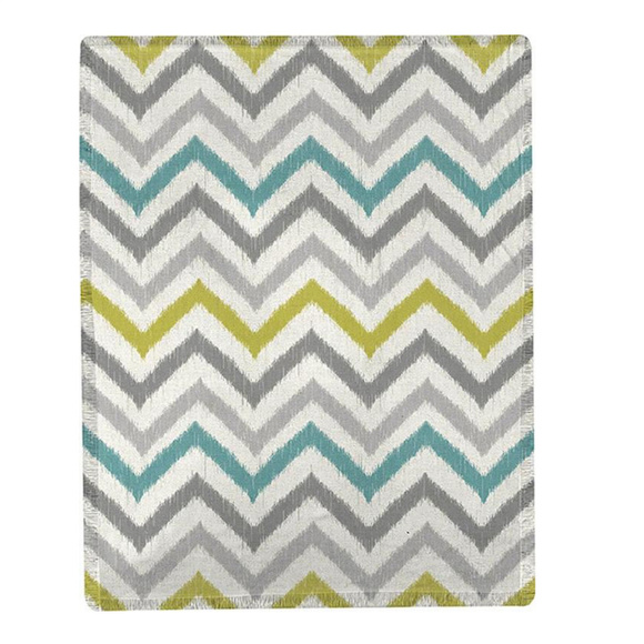 NWT S & J Flea Market Chevron Throw - Picture 1 of 1